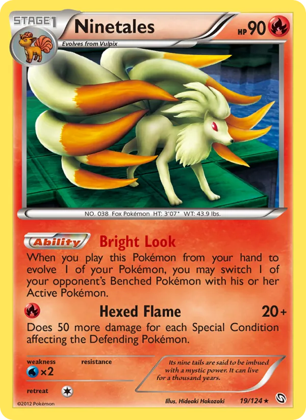 Ninetales - Dragons Exalted Pokemon Card