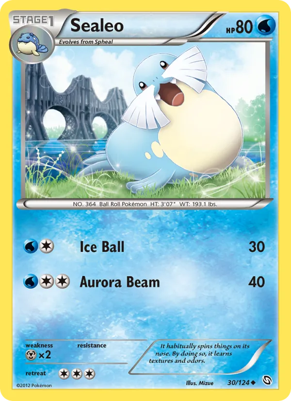 Sealeo - Dragons Exalted Pokemon Card