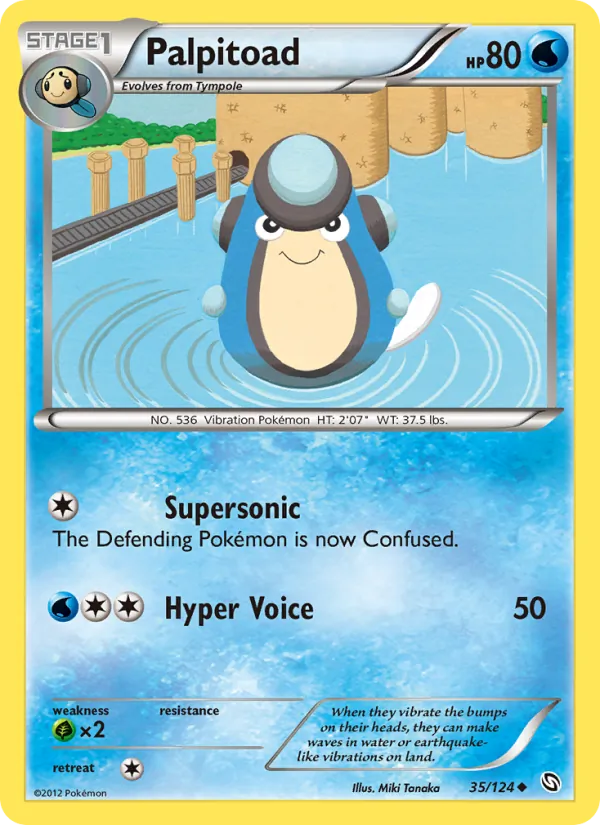 Palpitoad - Dragons Exalted Pokemon Card