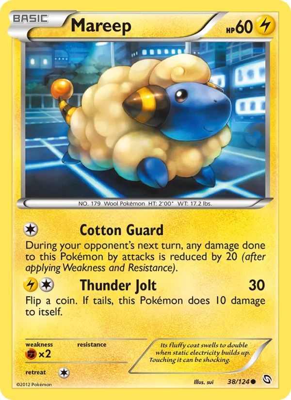 Mareep - Dragons Exalted Pokemon Card