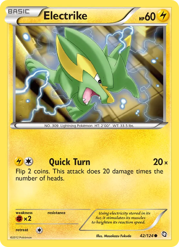 Electrike - Dragons Exalted Pokemon Card