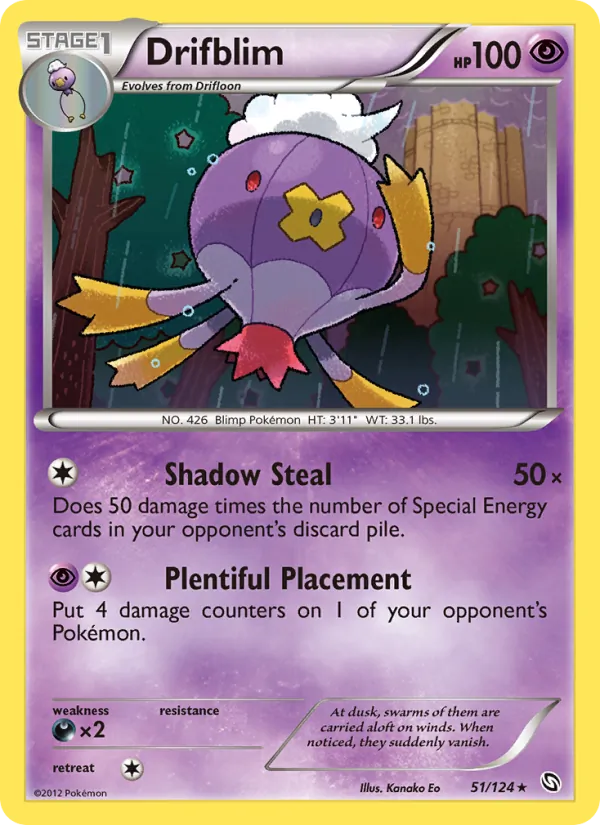 Drifblim - Dragons Exalted Pokemon Card