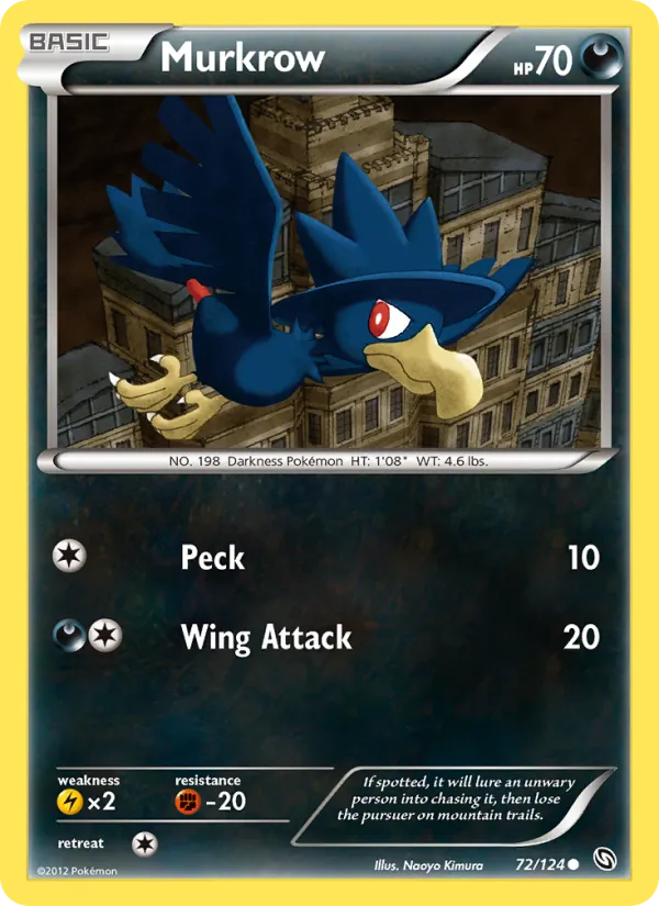 Murkrow - Dragons Exalted Pokemon Card