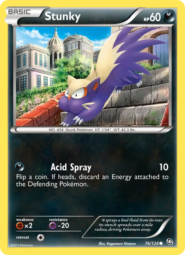 Stunky - Dragons Exalted Pokemon Card