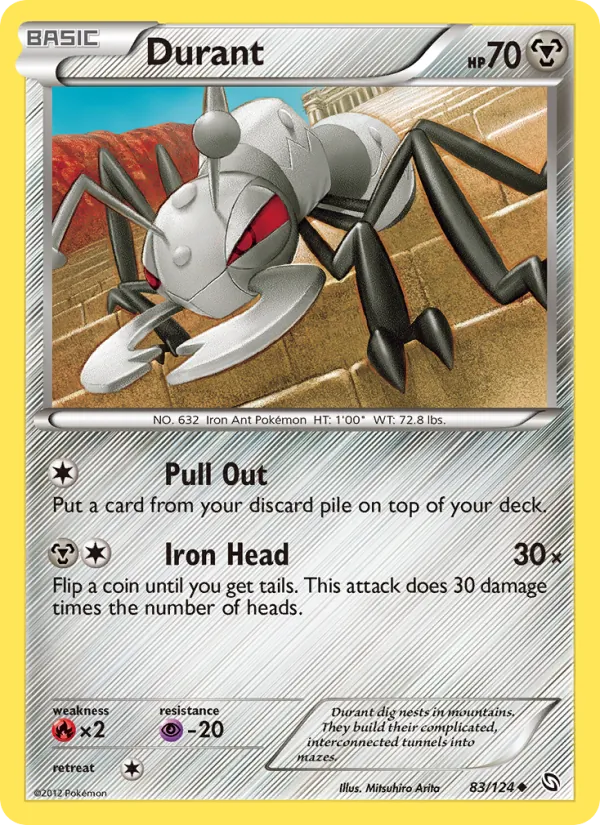 Durant - Dragons Exalted Pokemon Card
