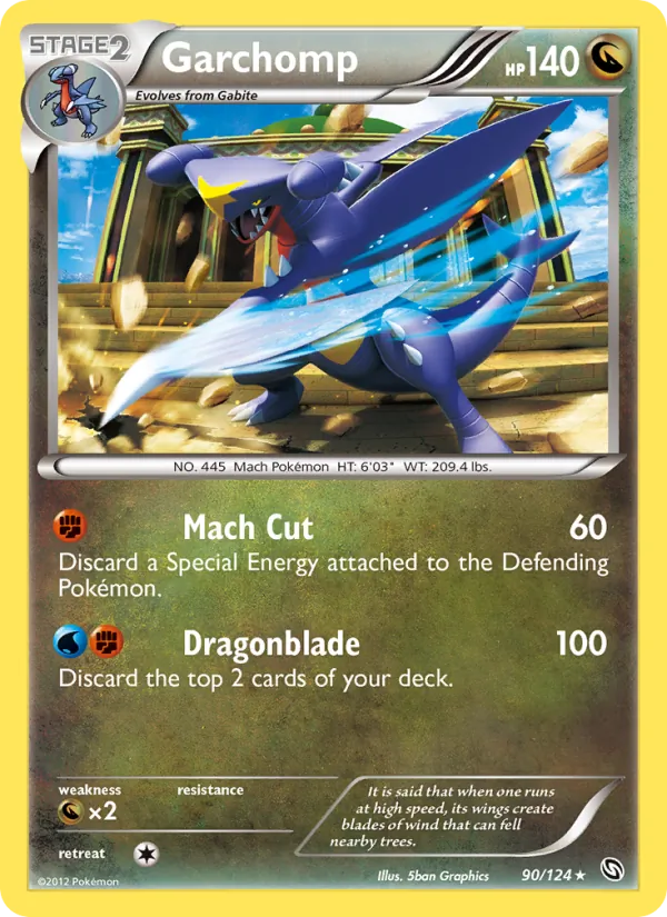 Garchomp - Dragons Exalted Pokemon Card