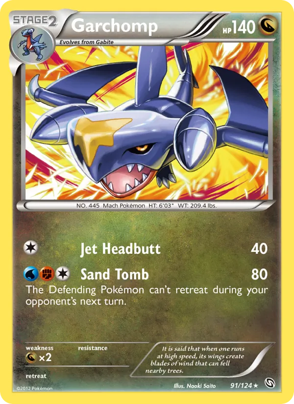 Garchomp - Dragons Exalted Pokemon Card