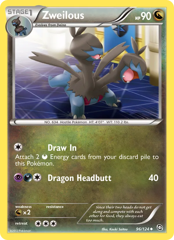 Zweilous - Dragons Exalted Pokemon Card