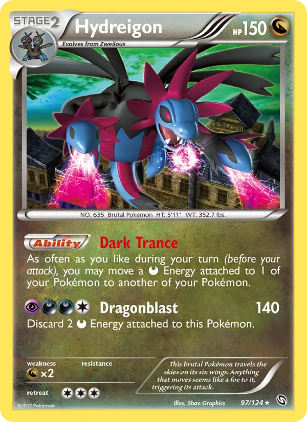 Hydreigon - Dragons Exalted Pokemon Card