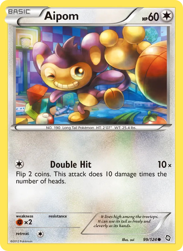 Aipom - Dragons Exalted Pokemon Card
