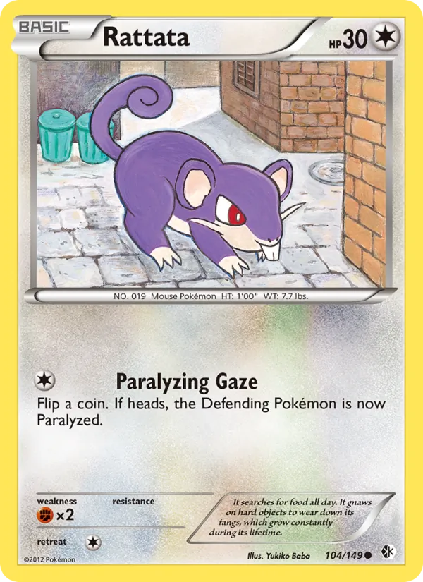 Rattata - Boundaries Crossed Pokemon Card