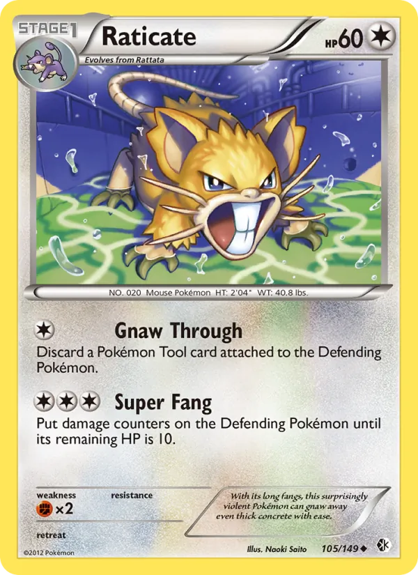 Raticate - Boundaries Crossed Pokemon Card