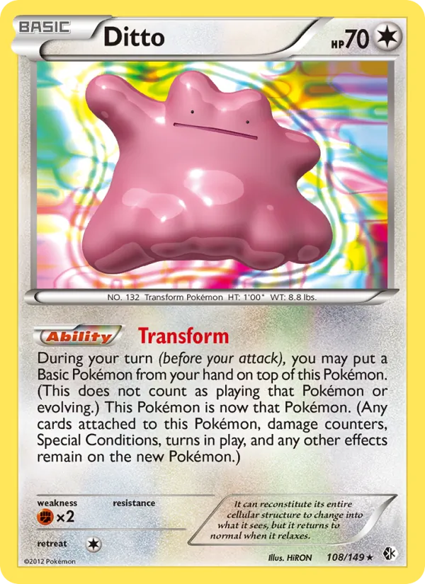 Ditto - Boundaries Crossed Pokemon Card