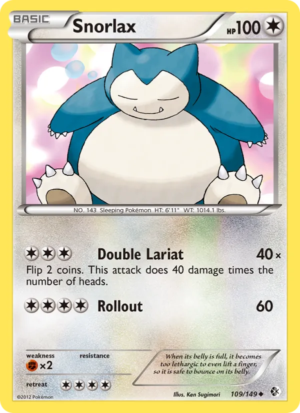 Snorlax - Boundaries Crossed Pokemon Card
