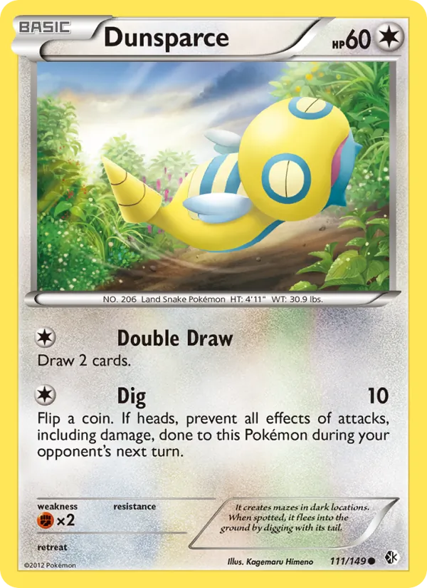 Dunsparce - Boundaries Crossed Pokemon Card