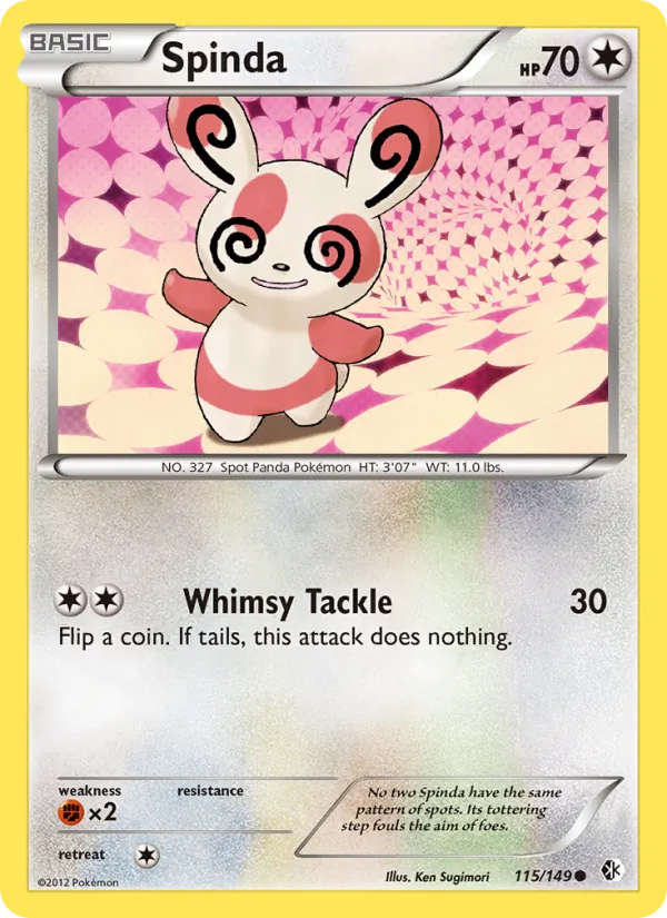 Spinda - Boundaries Crossed Pokemon Card