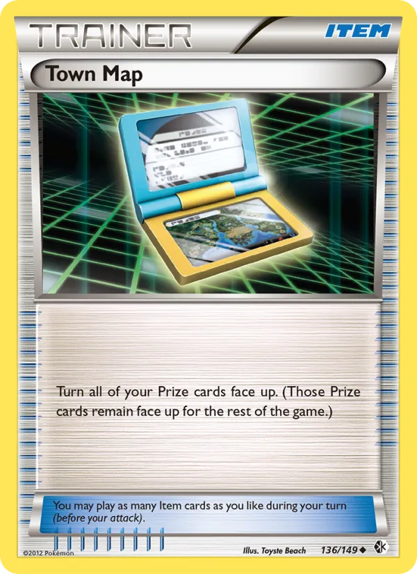 Town Map - Boundaries Crossed Pokemon Card