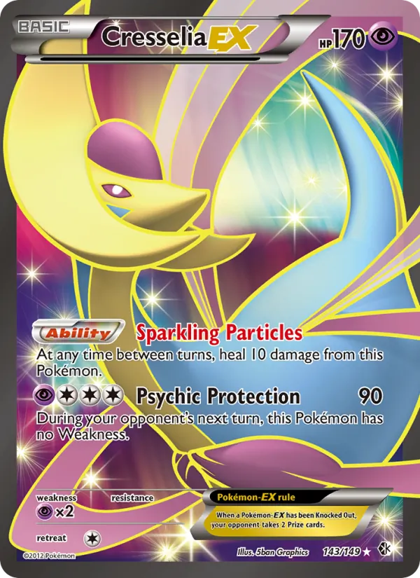 Cresselia-EX - Boundaries Crossed Pokemon Card