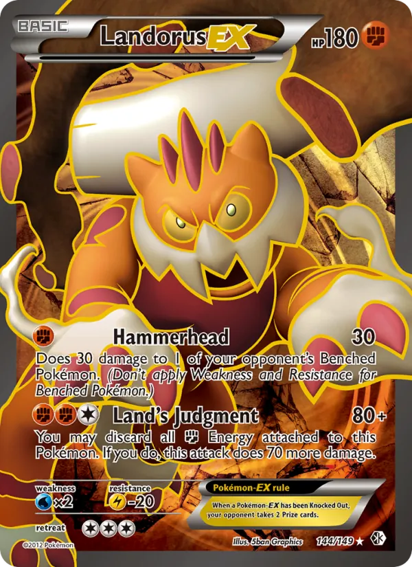 Landorus-EX - Boundaries Crossed Pokemon Card