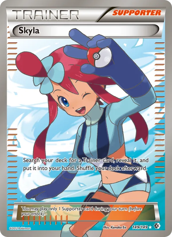 Skyla - Boundaries Crossed Pokemon Card