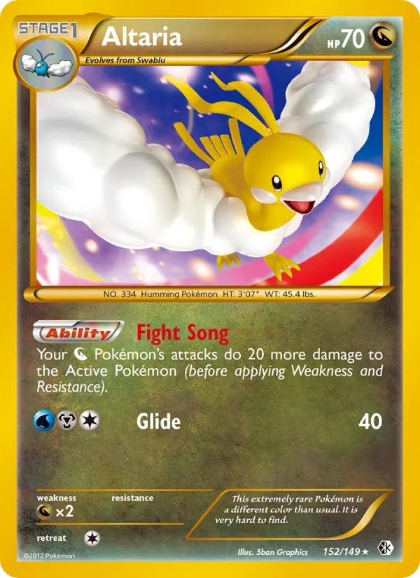 Altaria - Boundaries Crossed Pokemon Card