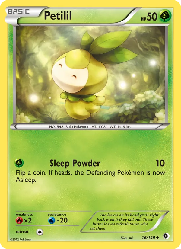 Petilil - Boundaries Crossed Pokemon Card