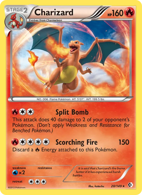 Charizard - Boundaries Crossed Pokemon Card