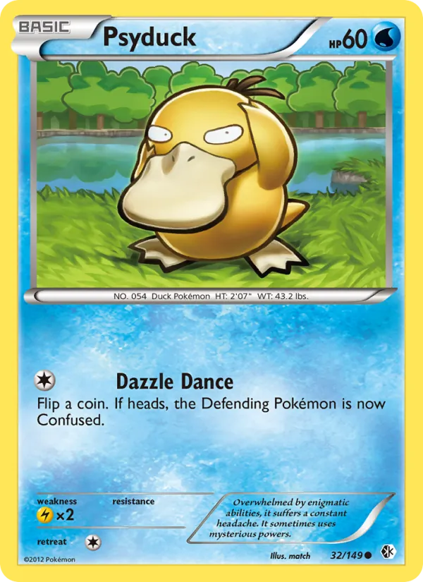 Psyduck - Boundaries Crossed Pokemon Card