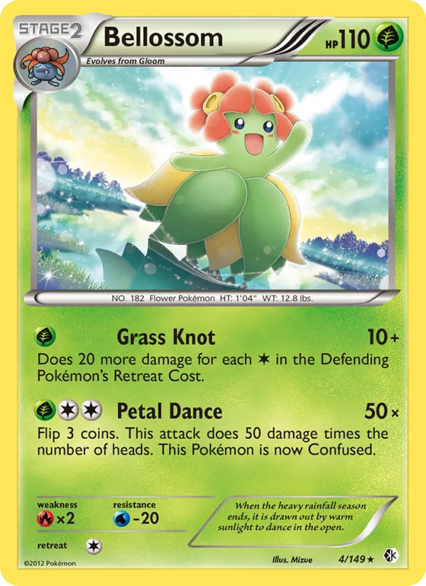 Bellossom - Boundaries Crossed Pokemon Card