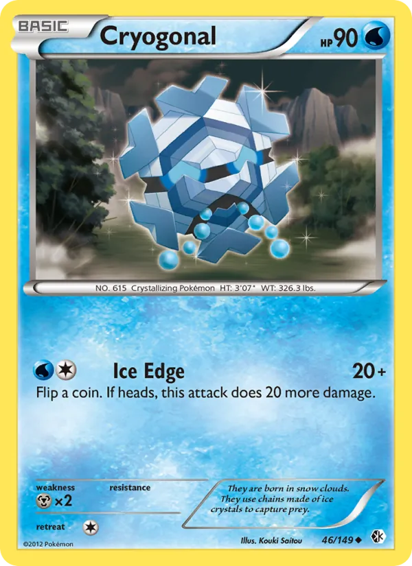 Cryogonal - Boundaries Crossed Pokemon Card