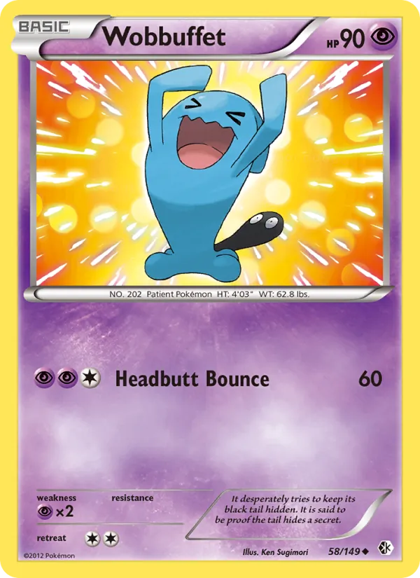 Wobbuffet - Boundaries Crossed Pokemon Card