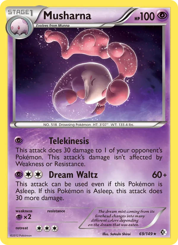 Musharna - Boundaries Crossed Pokemon Card