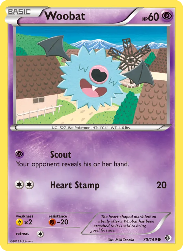 Woobat - Boundaries Crossed Pokemon Card