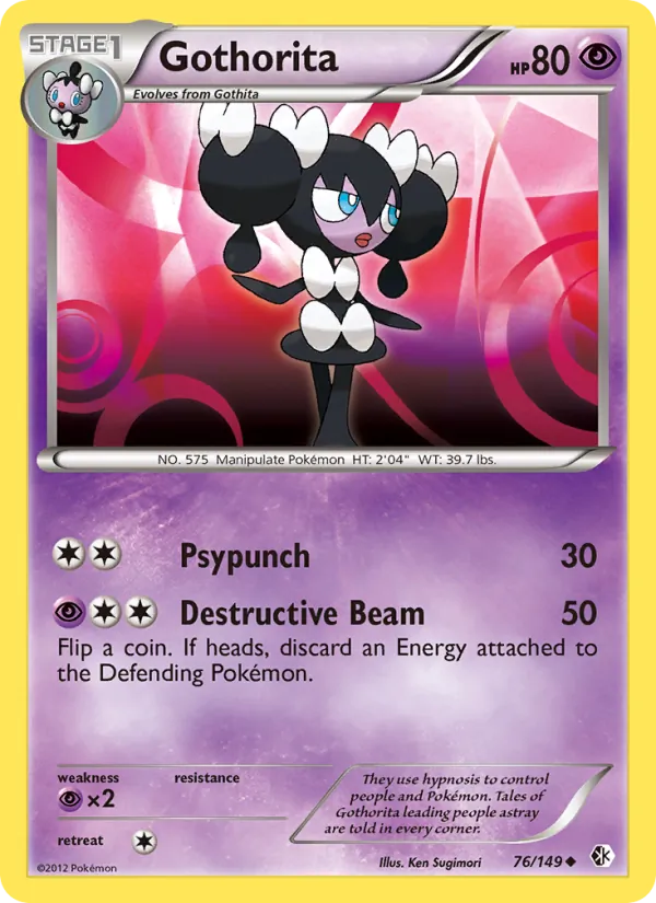 Gothorita - Boundaries Crossed Pokemon Card