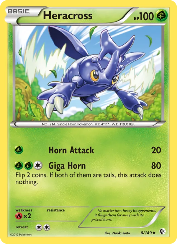 Heracross - Boundaries Crossed Pokemon Card
