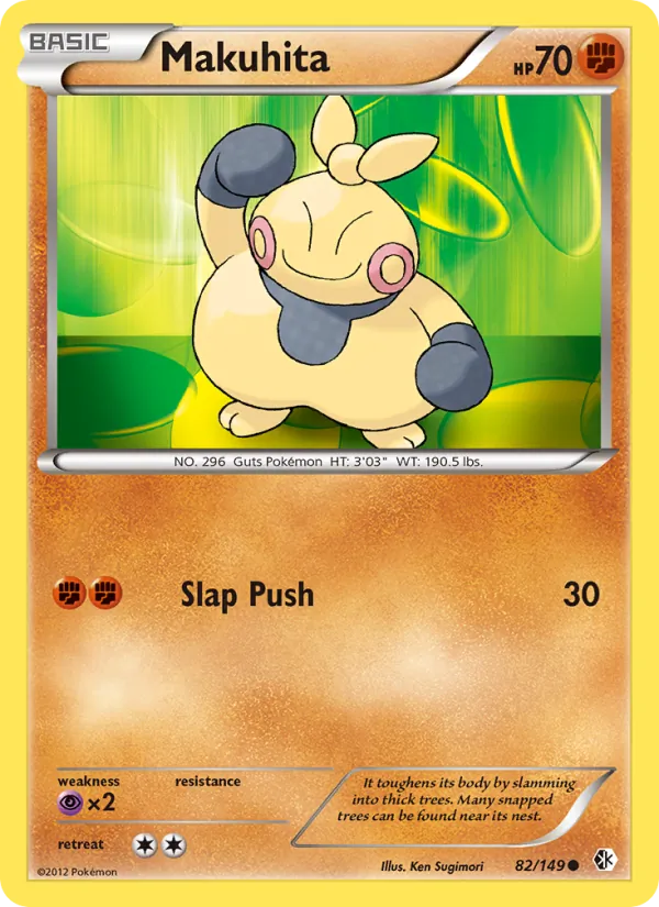 Makuhita - Boundaries Crossed Pokemon Card