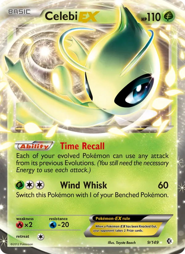 Celebi-EX - Boundaries Crossed Pokemon Card