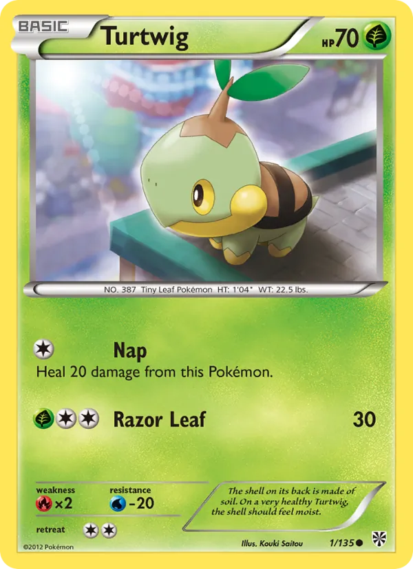 Turtwig - Plasma Storm Pokemon Card