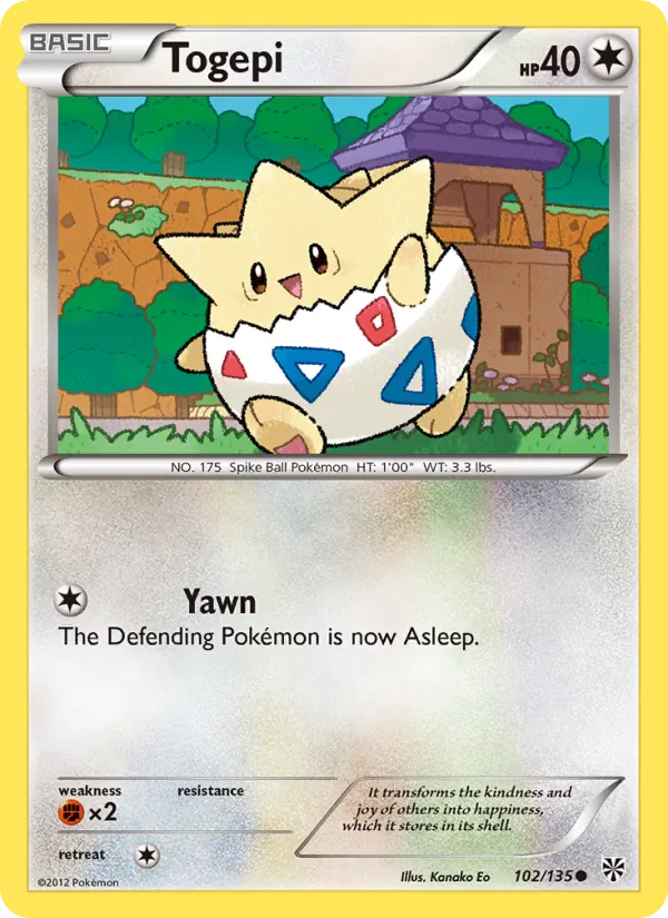 Togepi - Plasma Storm Pokemon Card