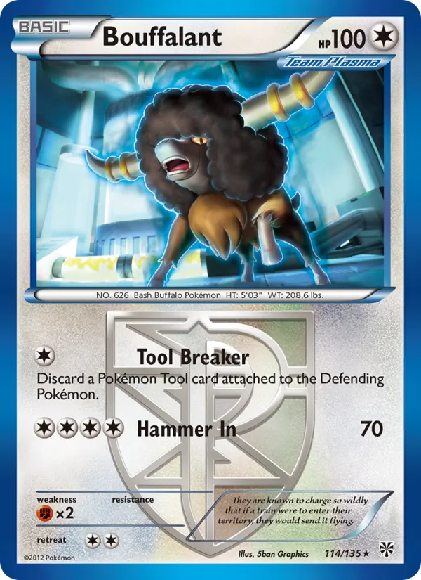 Bouffalant - Plasma Storm Pokemon Card