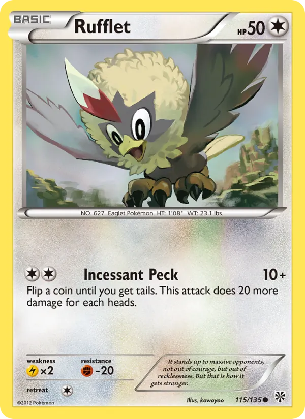 Rufflet - Plasma Storm Pokemon Card