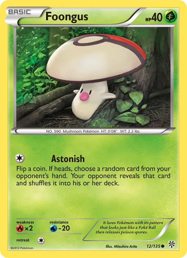 Foongus - Plasma Storm Pokemon Card