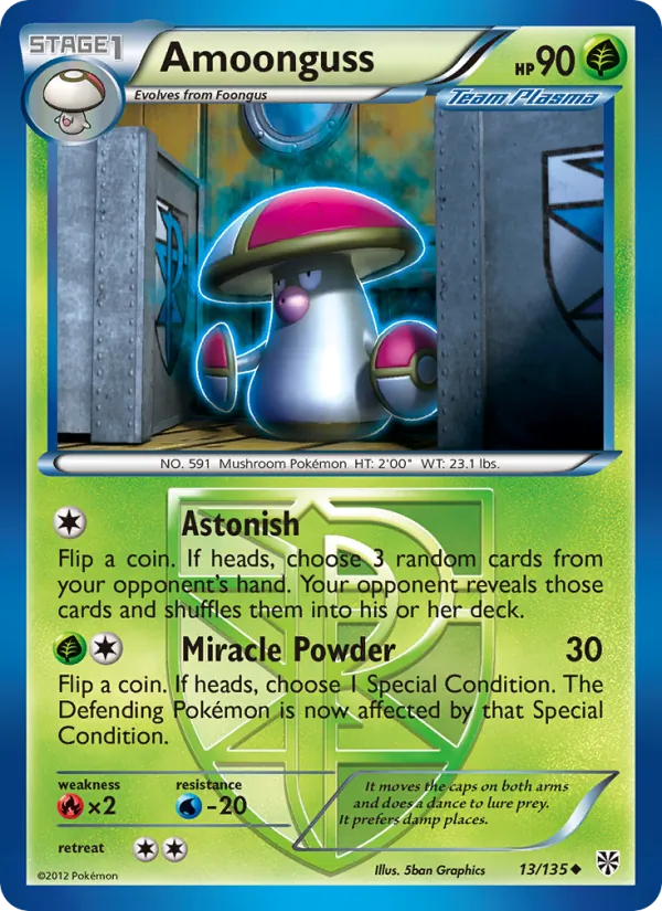 Amoonguss - Plasma Storm Pokemon Card