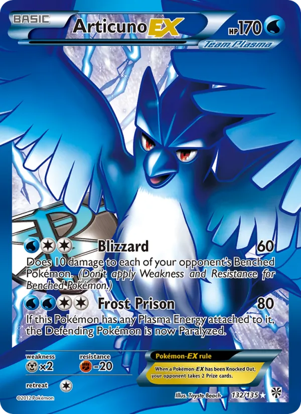 Articuno-EX - Plasma Storm Pokemon Card