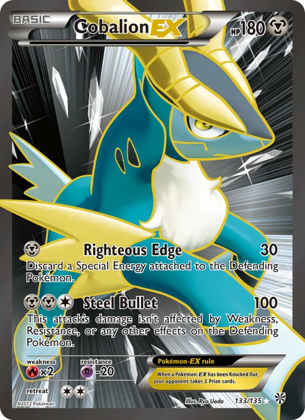 Cobalion-EX - Plasma Storm Pokemon Card