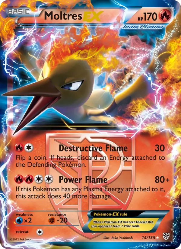 Moltres-EX - Plasma Storm Pokemon Card