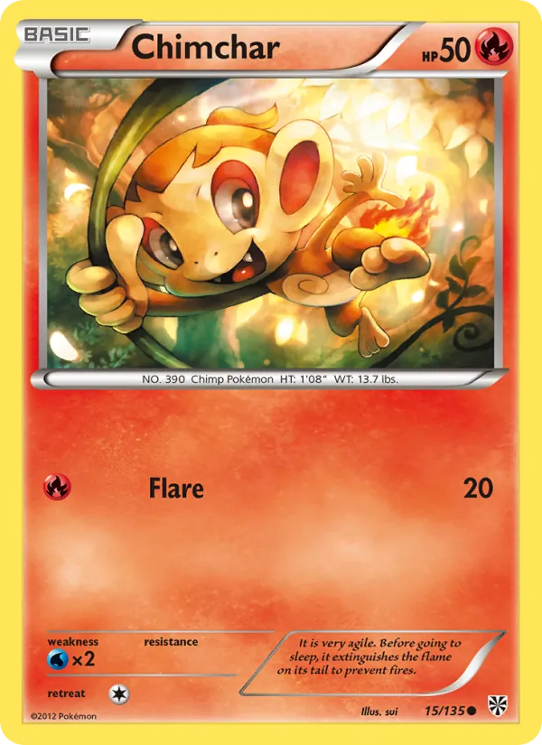 Chimchar - Plasma Storm Pokemon Card