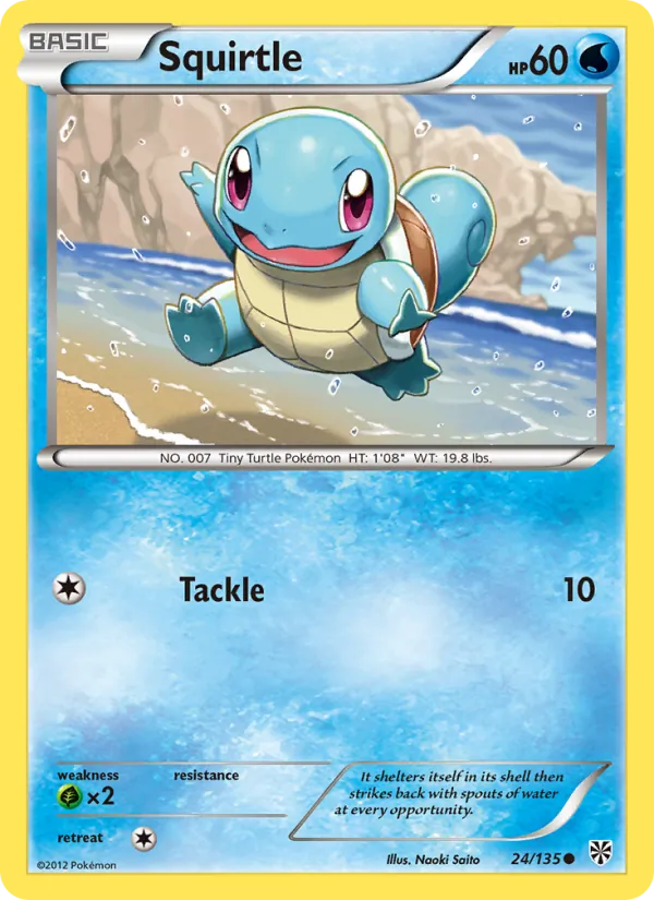 Squirtle - Plasma Storm Pokemon Card