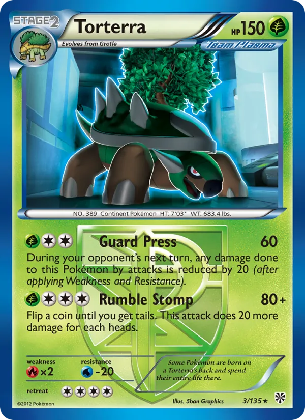 Torterra - Plasma Storm Pokemon Card