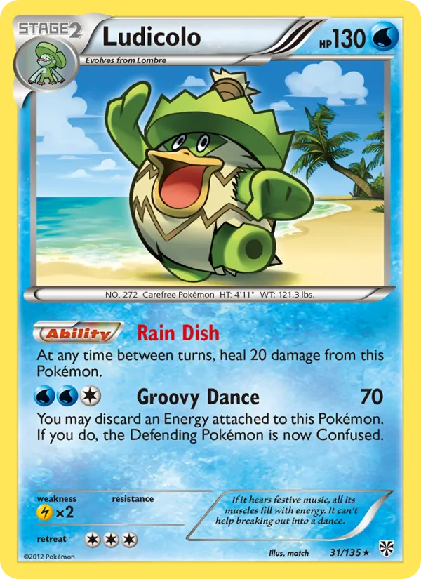 Ludicolo - Plasma Storm Pokemon Card